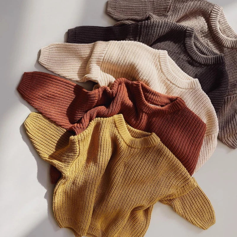 Baby Knit Sweater | Autumn Newborn & Toddler Pullover (0-9M)