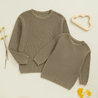 Mommy & Me Matching Sweaters | Ribbed Knit Family Set