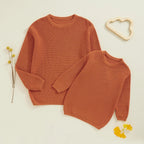 Mommy & Me Matching Sweaters | Ribbed Knit Family Set